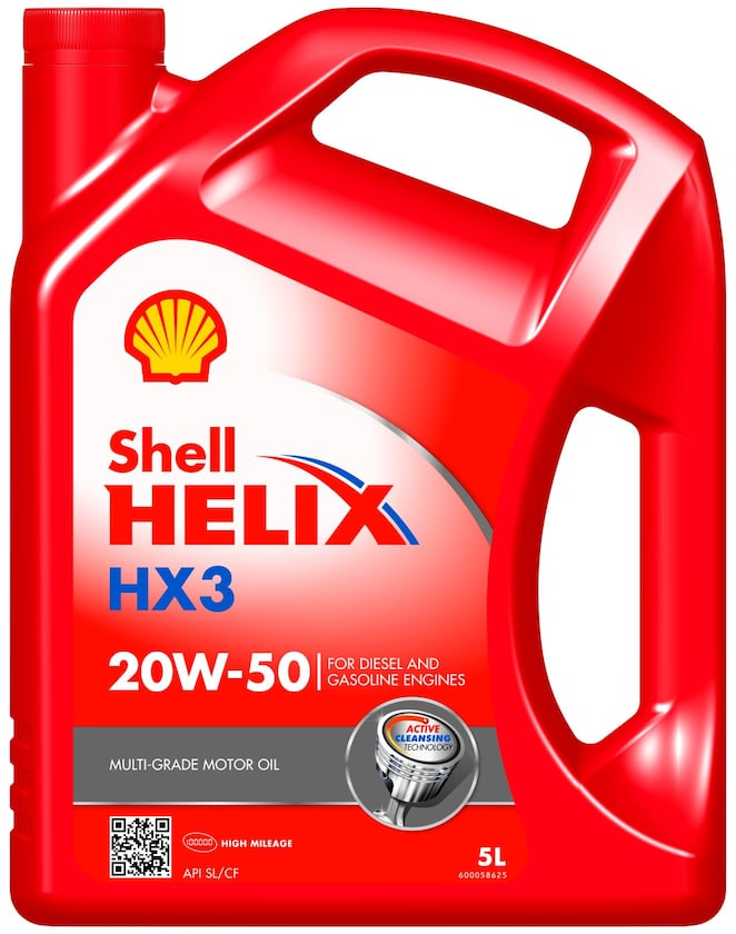 Packshot for Shell Helix HX3 20W-50