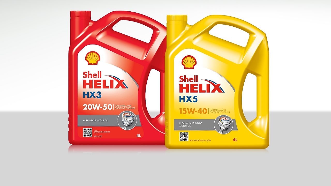 ÓLEOS DE MOTOR MINERAIS SHELL HELIX